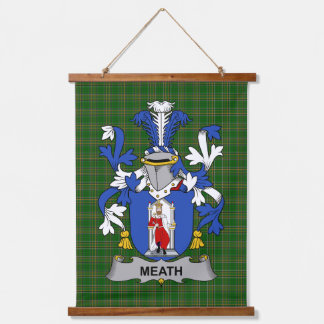 Irish Meath Coat of Arms Family Crest Hangend Wandkleed