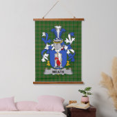 Irish Meath Coat of Arms Family Crest Hangend Wandkleed (Slaapkamer)