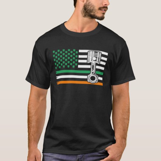 Irish Mechanic  Machinist  St Patricku2019s Day T-shirt (Voorkant)