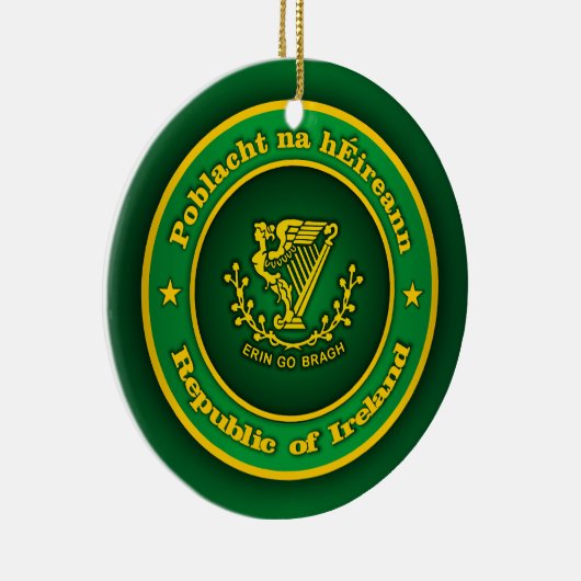 Irish Medallion Apparel Keramisch Ornament (Rechts)