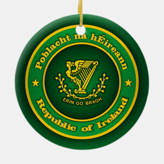 Irish Medallion Apparel Keramisch Ornament (Achterkant)