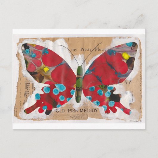 Irish Melody Butterfly Briefkaart (Voorkant)