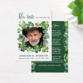 Irish Memorial Shamrock foto begrafenis Kaart (Bureau)