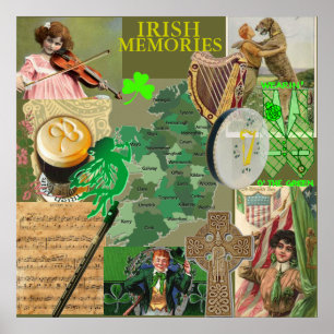 IRISH MEMORIES POSTER van 8.99