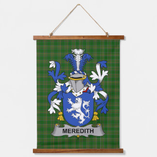 Irish Meredith Coat of Arms Family Crest Hangend Wandkleed
