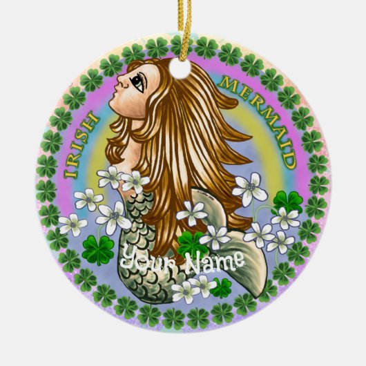 Irish Mermaid Ornament (Voorkant)