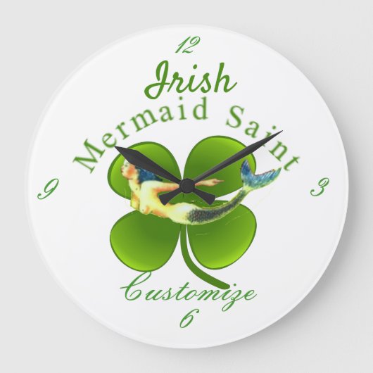 Irish Mermaid Saint Thunder_Cove Grote Klok (Voorkant)