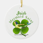 Irish Mermaid Saint Thunder_Cove Keramisch Ornament (Voorkant)