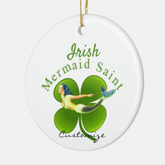 Irish Mermaid Saint Thunder_Cove Keramisch Ornament (Links)