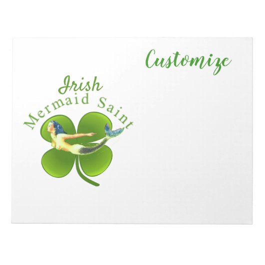 Irish Mermaid Saint Thunder_Cove Notitieblok (Voorkant)
