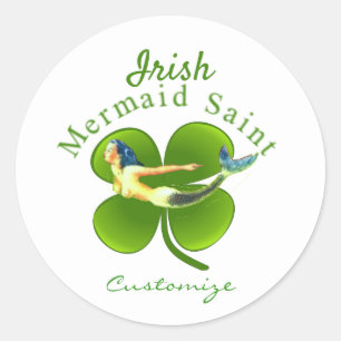 Irish Mermaid Saint Thunder_Cove Ronde Sticker