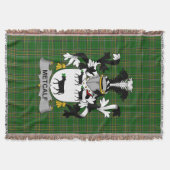 Irish Metcalf of Metcalfe Wapen Familiezorg Deken (Voorkant)