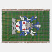 Irish Miller Coat of Arms Family Crest Ireland Deken (Voorkant)