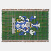 Irish Mills Coat of Arms Family Crest Ireland Deken (Voorkant)