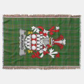 Irish Milward Coat of Arms Family Crest Ireland Deken (Voorkant)