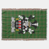 Irish Minne Coat of Arms Family Crest Ireland Deken (Voorkant)