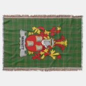 Irish Minnitt Coat of Arms Family Crest Ireland Deken (Voorkant)