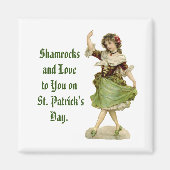 Irish Miss Square Magnet (Voorkant)