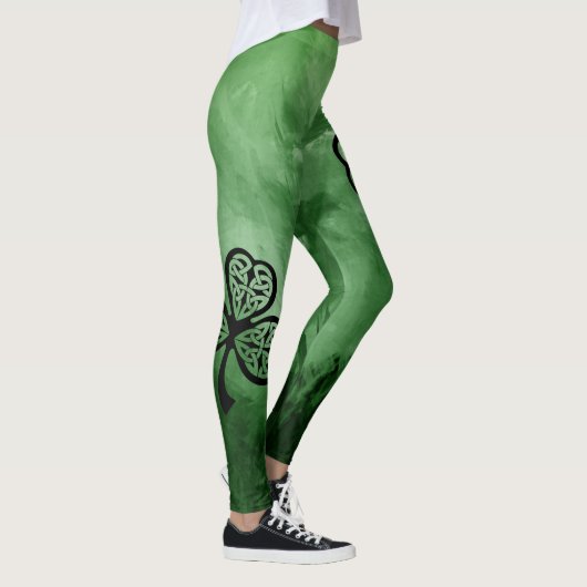 IRISH MIST MAGICAL CELTIC SHAMROCK Saint Patrick's Leggings (Rechts)