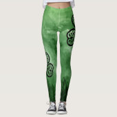 IRISH MIST MAGICAL CELTIC SHAMROCK Saint Patrick's Leggings (Voorkant)