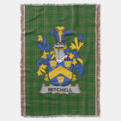 Irish Mitchell Coat of Arms Family Crest Ireland Deken (Voorkant Verticaal)
