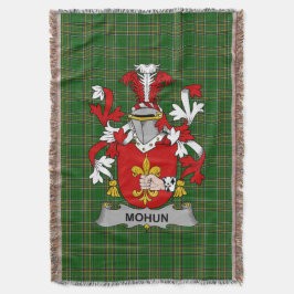 Irish Mohun of Mohan wapenschild Familie Crest Ir Deken