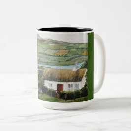 Irish Mok, Koffie, Thee, Ierland Tweekleurige Koffiemok