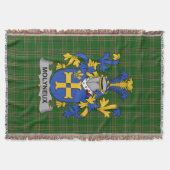 Irish Molyneux Wapen Family Crest Ierland Deken (Voorkant)