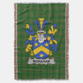 Irish Monahan of O_Monaghan Wapenschild familie C Deken (Voorkant Verticaal)