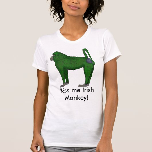 IRISH Monkey, kus me Irish Monkey! T-shirt (Voorkant)