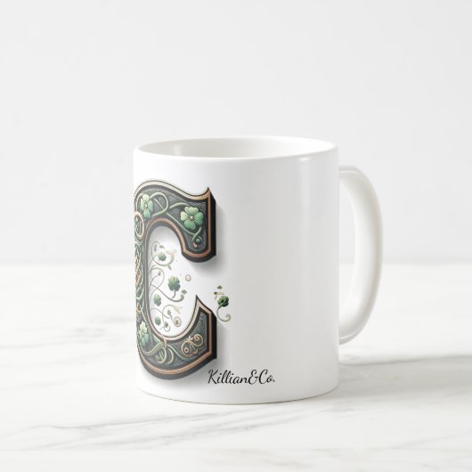 Irish Monogram Coffee Mug Koffiemok (Voorkant rechts)