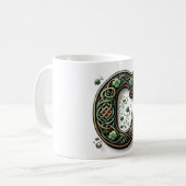 Irish Monogram Coffee Mug Koffiemok (Voorkant links)