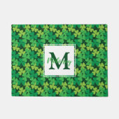 Irish Monogram Shamrocks Doormat Deurmat (Voorkant)