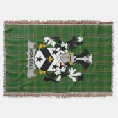 Irish Monsell Coat of Arms Family Crest Ireland Deken (Voorkant)