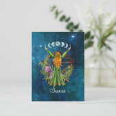 Irish Moon Goddess Briefkaart (Staand voorkant)