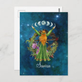 Irish Moon Goddess Briefkaart (Voorkant / Achterkant)