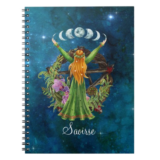 Irish Moon Goddess Notitieboek (Voorkant)