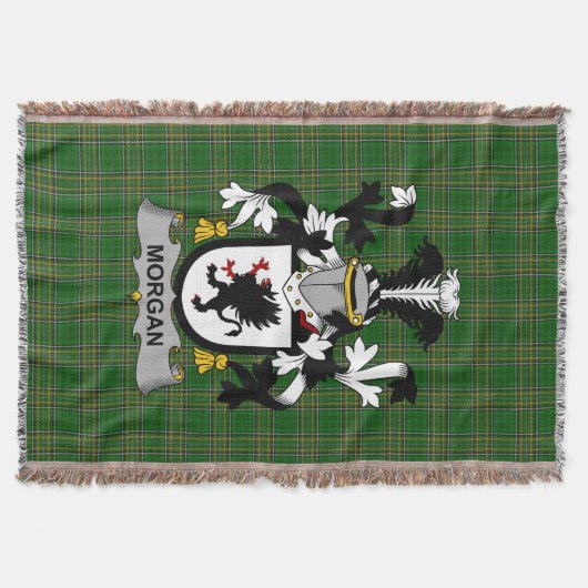 Irish Morgan Coat of Arms Family Crest Ireland Deken (Voorkant)
