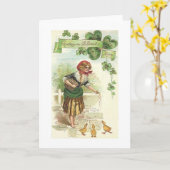 Irish Morning St. Patrick's Day Kaart (Gele Bloem)