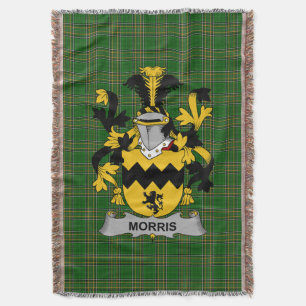 Irish Morris Coat of Arms Family Crest Ireland Deken