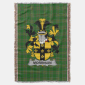 Irish Morrison Coat of Arms Family Crest Ireland Deken (Voorkant Verticaal)
