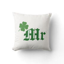 Irish Mr Wedding Pillow