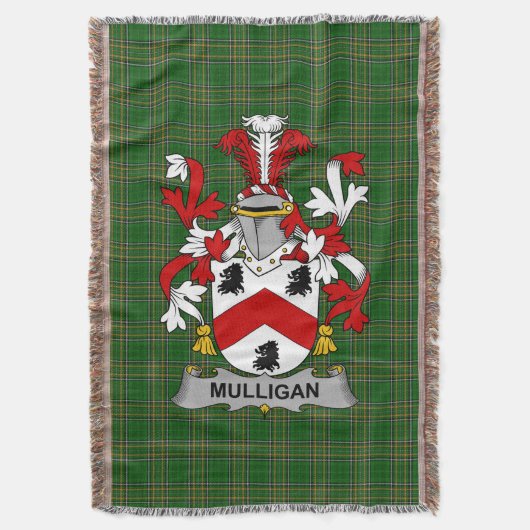Irish Mulligan of O_Mulligan wapenschild familie Deken (Voorkant Verticaal)