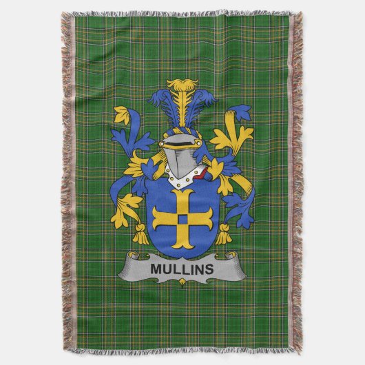 Irish Mullins of O_Mullins wapenfamilie auto Deken (Voorkant Verticaal)