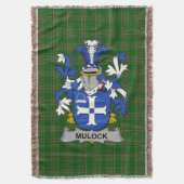 Irish Mulock of Mullock wapenschild Familie Crest Deken (Voorkant Verticaal)