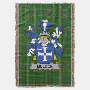 Irish Mulock of Mullock wapenschild Familie Crest Deken