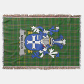 Irish Mulock of Mullock wapenschild Familie Crest Deken (Voorkant)