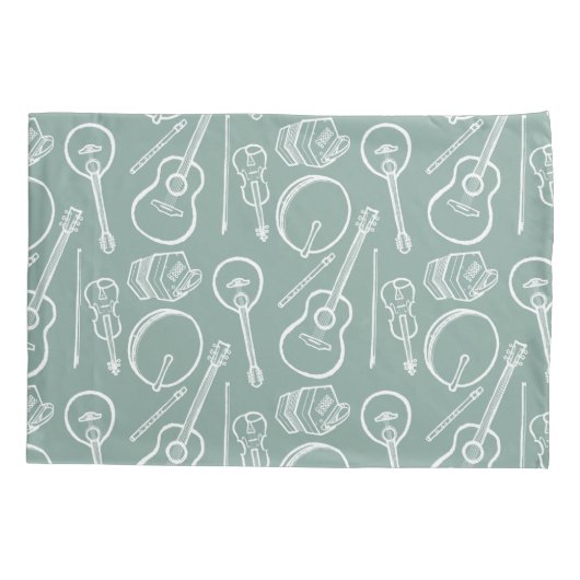 Irish Music Instruments Single Kussensloop Standar (Achterkant)