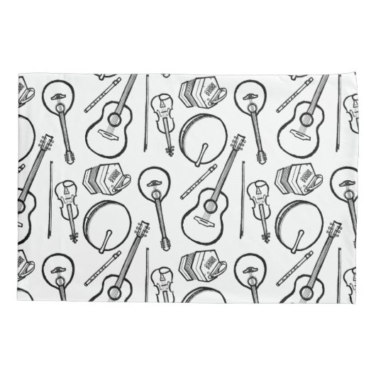 Irish Music Instruments Single Kussensloop Standar (Achterkant)