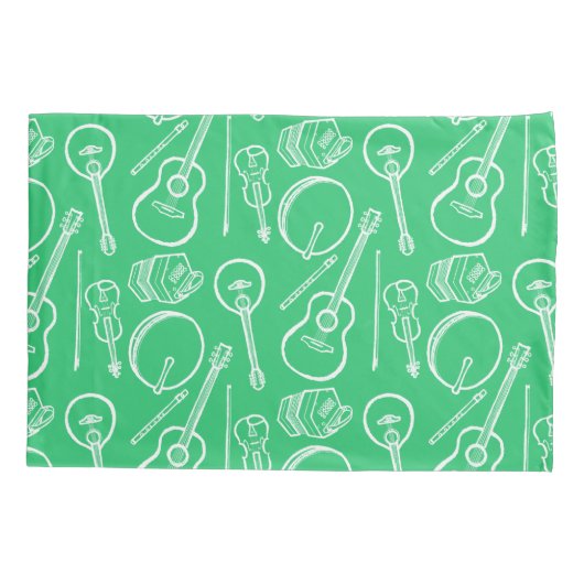 Irish Music Instruments Single Kussensloop Standar (Achterkant)
